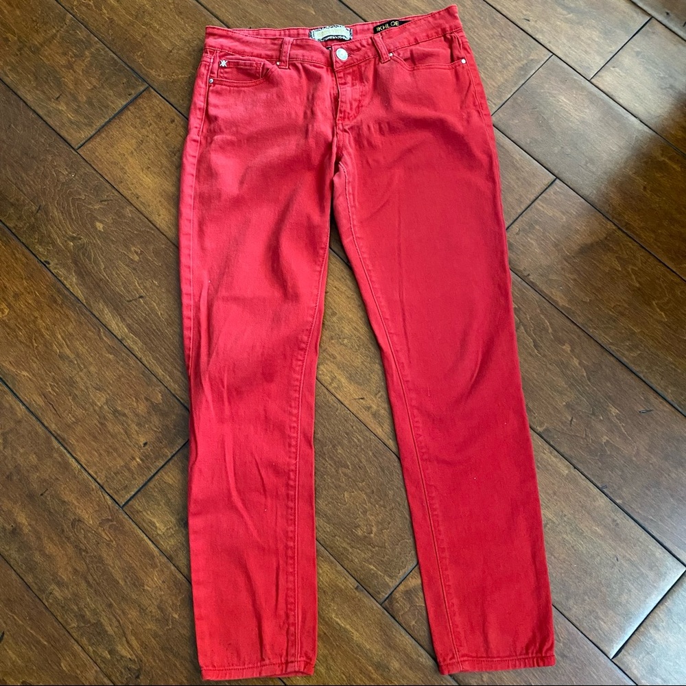 Khloe Kardashian Kollection jeans red 10